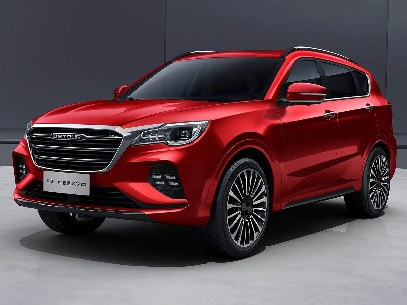 새로운 Chery Jetour X70 SUV 자동 드라이브 유로 VI 방출 합금 루프 랙 후면 카메라 가죽 시트