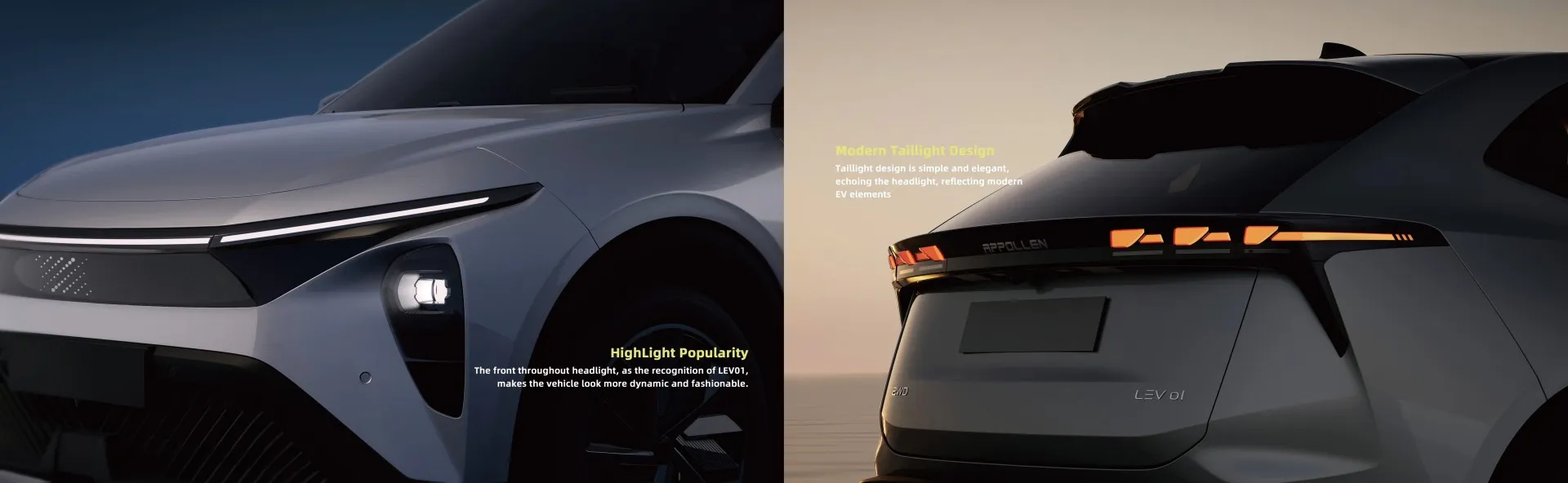 LEV01 오른손잡이 SUV NEW ENERGY VEHICLE EV 장거리 휠베이스 5인승