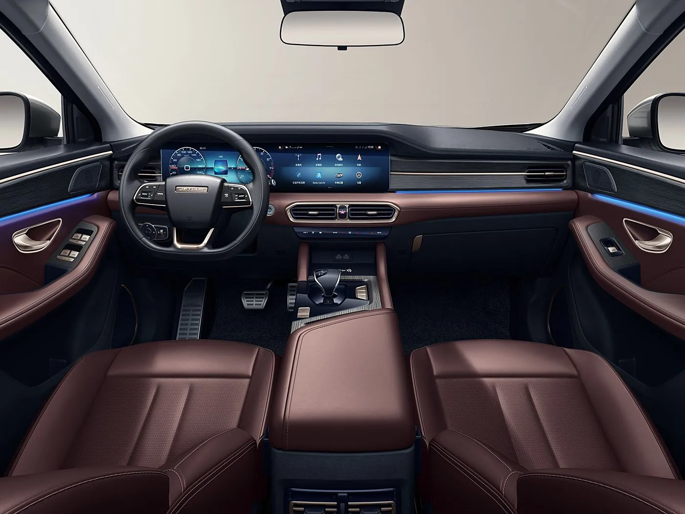 새로운 Chery Jetour X90 PLUS SUV 자동 드라이브 유로 VI 합금 루프 랙 가죽 시트