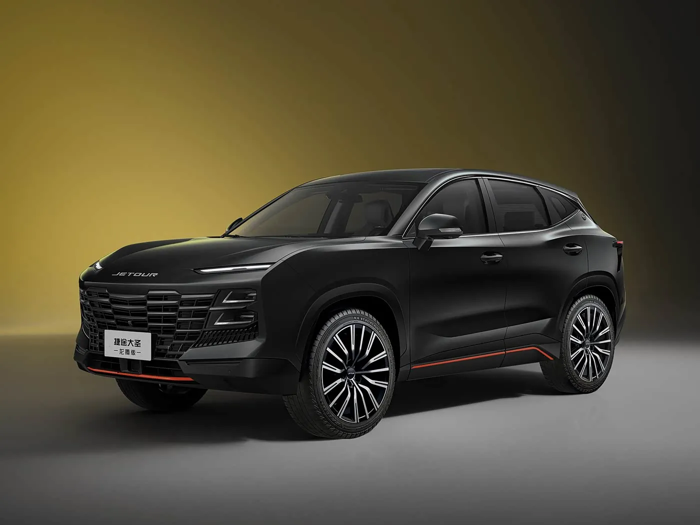 Jetour T2 SUV 하이브리드 버전 Euro VI 새로운 도착 라이트 터보 ACC 자동 기어 박스 가죽 왼쪽 스티어링
