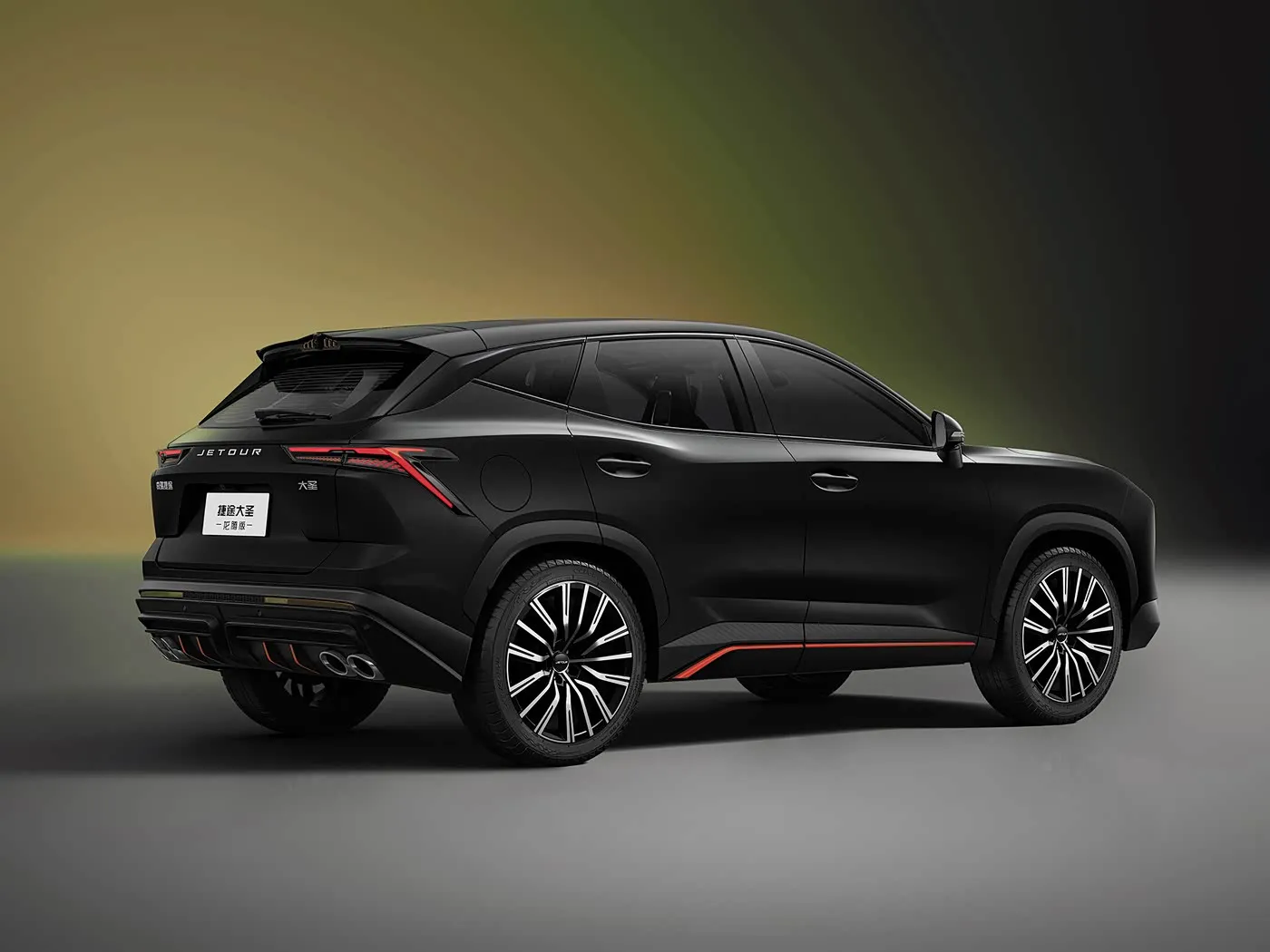 Jetour T2 SUV 하이브리드 버전 Euro VI 새로운 도착 라이트 터보 ACC 자동 기어 박스 가죽 왼쪽 스티어링