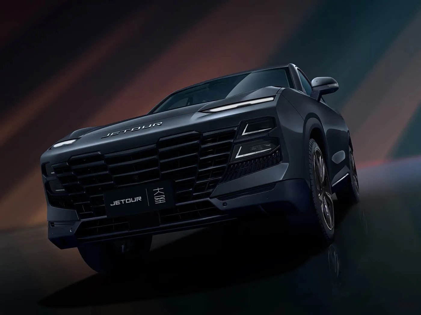 Jetour T2 SUV 하이브리드 버전 Euro VI 새로운 도착 라이트 터보 ACC 자동 기어 박스 가죽 왼쪽 스티어링